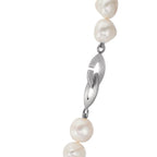 Collar Plata Perla cultivada de agua dulce, 10.5 mm 49 cm