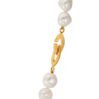 Collar Plata Amarillo Dorado Perla cultivada de agua dulce, 11 mm 46 cm