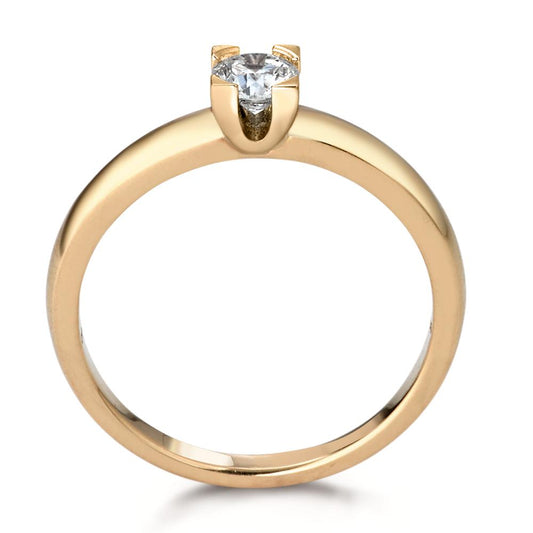 Anillo solitario 750/oro amarillo de 18 quilates Diamante 0.30 ct, w-si