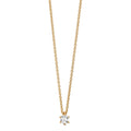 Collar 750/oro amarillo de 18 quilates Diamante 0.15 ct, w-si 40-42 cm