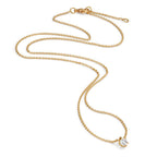 Collar 750/oro amarillo de 18 quilates Diamante 0.15 ct, w-si 40-42 cm
