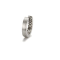 Aro con bisagra 1 pieza Oro blanco de 375/9 quilates