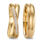 Anillo de pareja 750/oro amarillo de 18 quilates