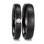 Anillo de pareja Circonio Diamante 0.09 ct, w-si