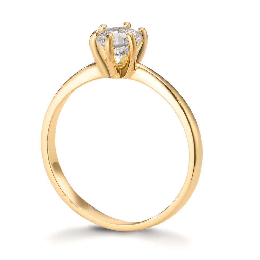 Anillo solitario 750/oro amarillo de 18 quilates Diamante cultivado en laboratorio 0.40 ct, w-si
