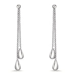 Pendientes Plata Rodio plateado