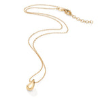 Collar Plata Amarillo Dorado 42-45 cm