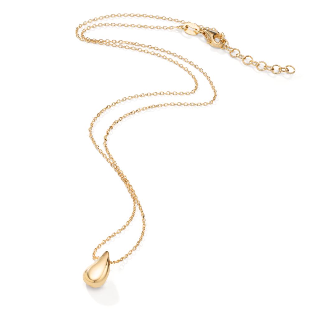 Collar Plata Amarillo Dorado 42-45 cm