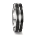 Anillo de pareja 950 platino, Carbón