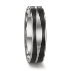 Anillo de pareja 950 platino, Carbón