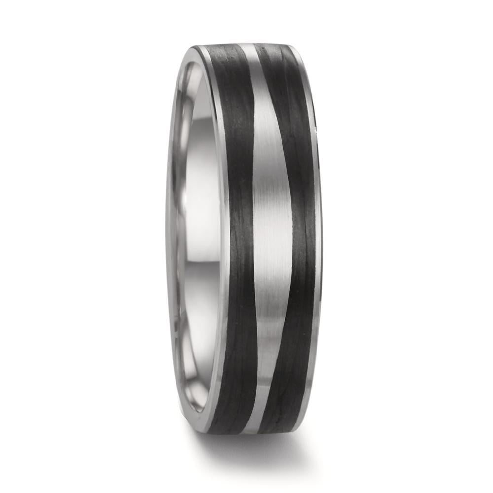 Anillo de pareja 950 platino, Carbón