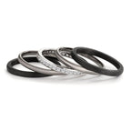 Juego de anillos Circonita