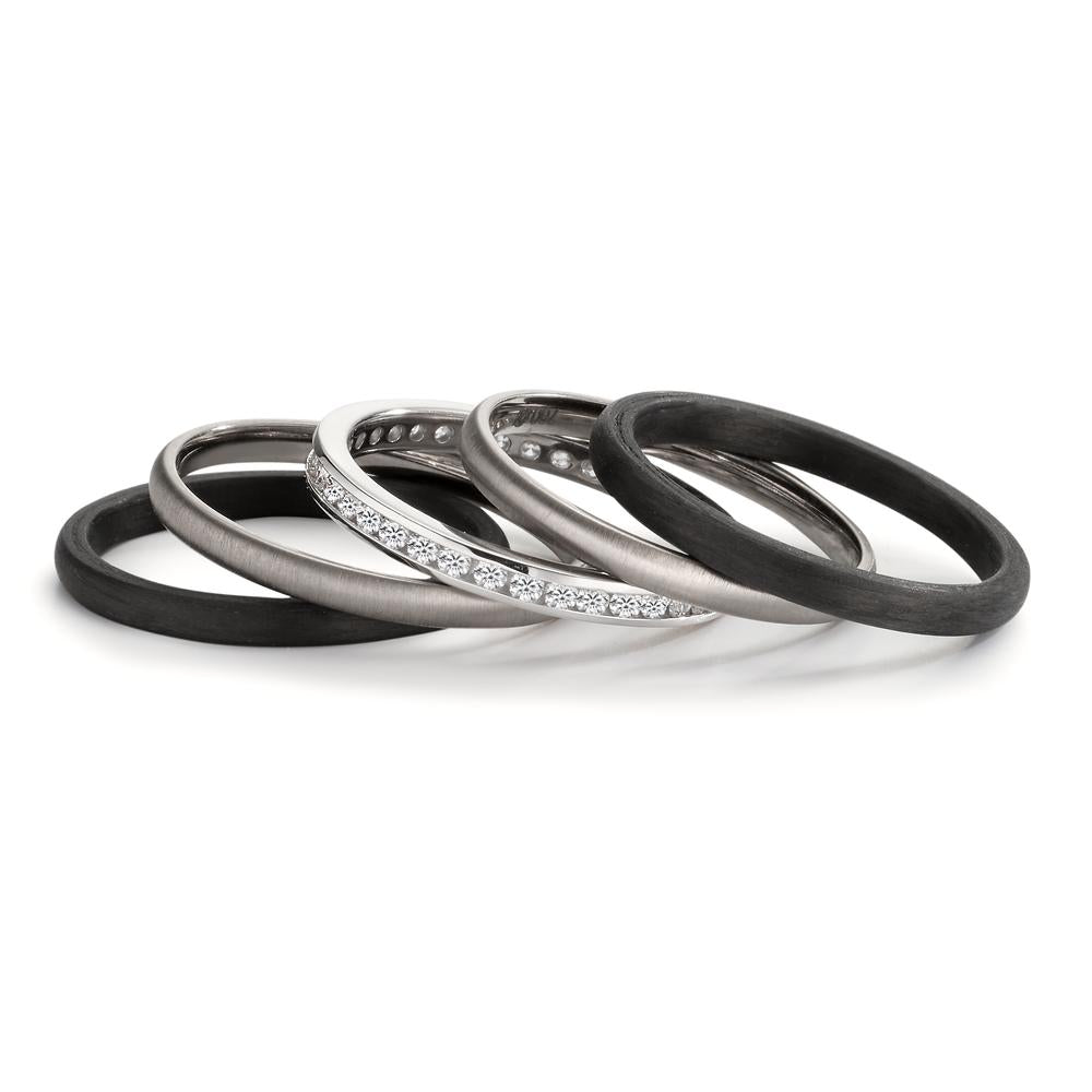 Juego de anillos Circonita