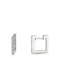 Aro con bisagra 750/oro blanco de 18 quilates Diamante 0.16 ct, w-si