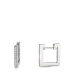Aro con bisagra 750/oro blanco de 18 quilates Diamante 0.16 ct, w-si