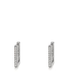 Aro con bisagra 750/oro blanco de 18 quilates Diamante 0.16 ct, w-si