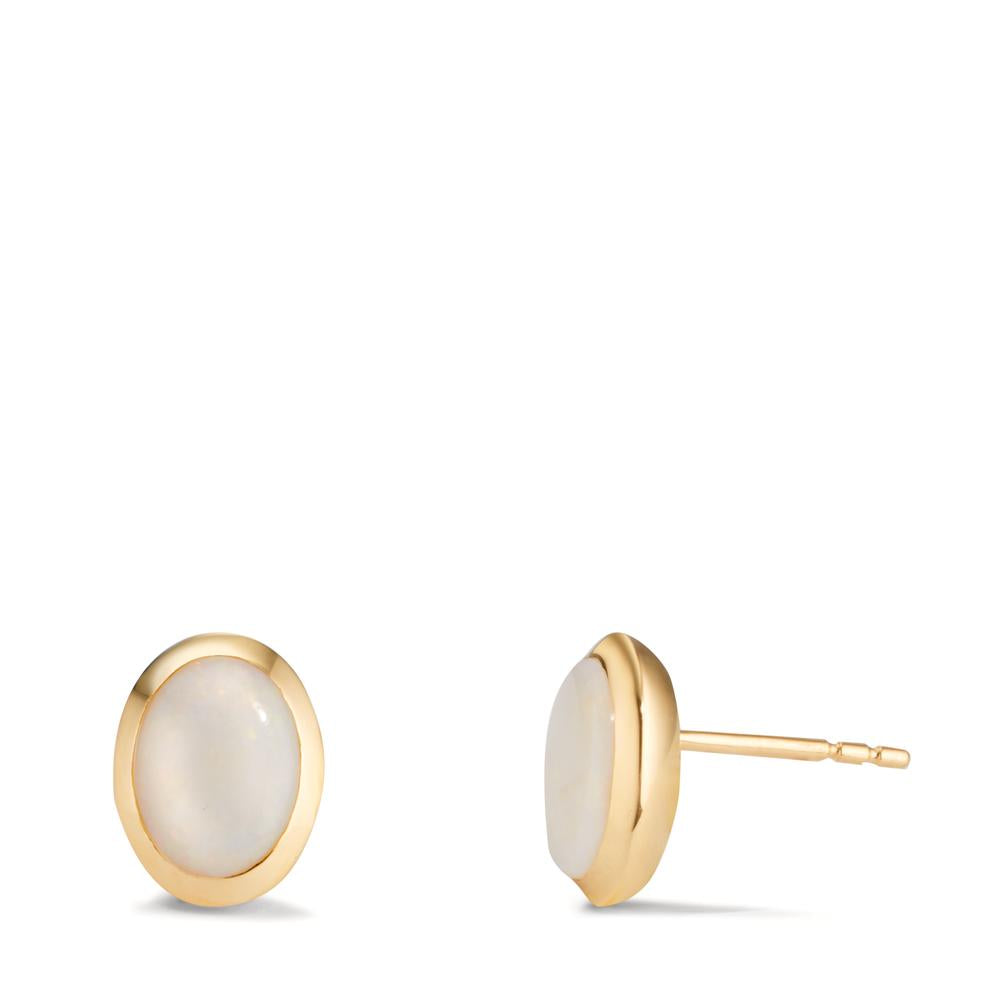 Pendientes 750/oro amarillo de 18 quilates Ópalo 2 piedras
