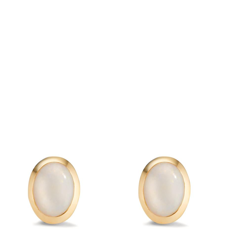 Pendientes 750/oro amarillo de 18 quilates Ópalo 2 piedras