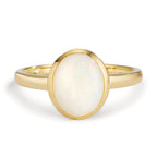 Anillo de dedo 750/oro amarillo de 18 quilates Ópalo