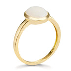 Anillo de dedo 750/oro amarillo de 18 quilates Ópalo