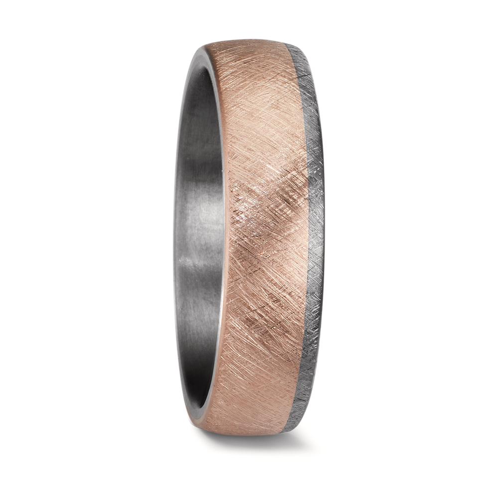 Anillo de pareja 999 tantalio, oro rosa de 585/14 kt