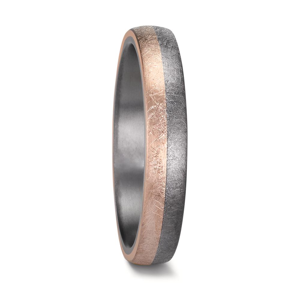 Anillo de pareja 999 tantalio, oro rosa de 585/14 kt