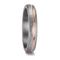 Anillo de pareja 999 tantalio, oro rosa de 585/14 kt