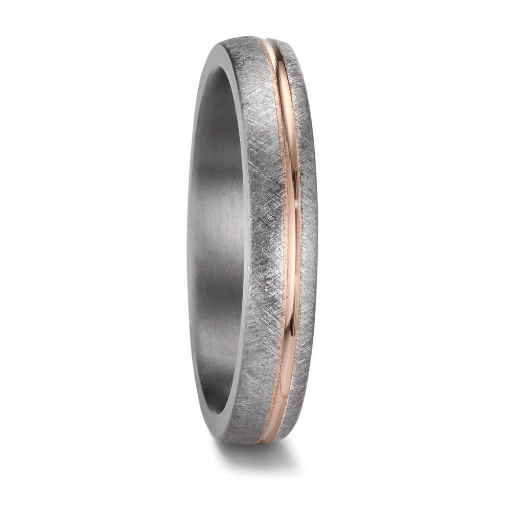 Anillo de pareja 999 tantalio, oro rosa de 585/14 kt