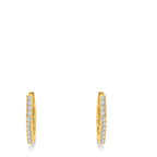 Aro con bisagra Plata Circonita 20 piedras Amarillo Dorado