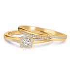 Anillo de dedo Plata Circonita Dorado