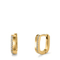 Aro con bisagra Plata Circonita 20 piedras Amarillo Dorado