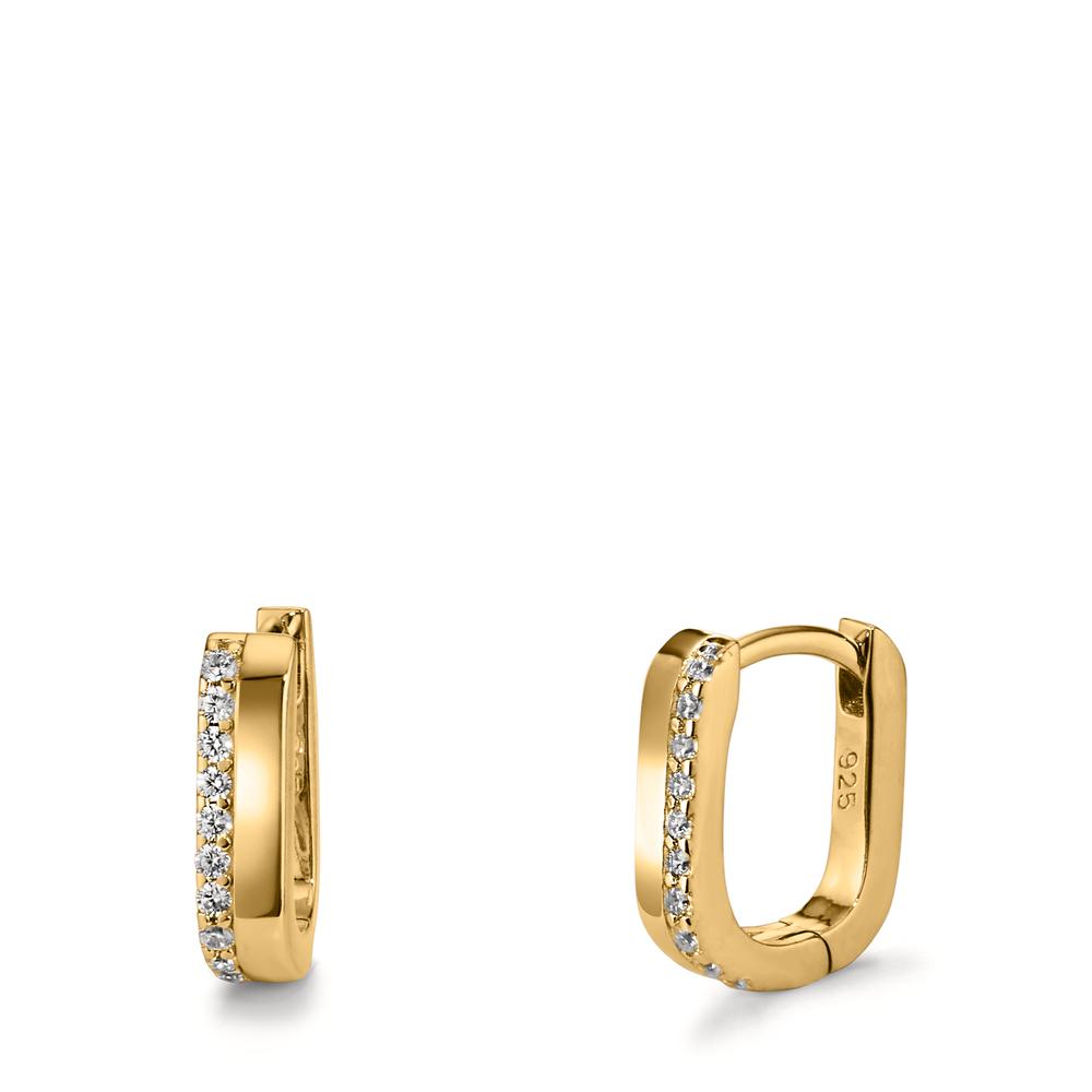 Aro con bisagra Plata Circonita 20 piedras Amarillo Dorado