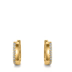 Aro con bisagra Plata Circonita 20 piedras Amarillo Dorado