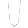 Collar Plata Circonita Rodio plateado 40-45 cm