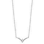 Collar Plata Circonita Rodio plateado 40-45 cm