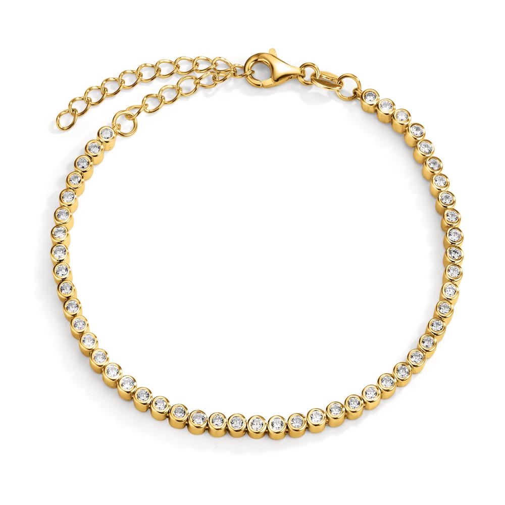 Pulsera Plata Circonita Dorado