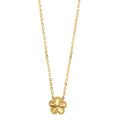 Collar Plata Amarillo Dorado Flor 40-45 cm