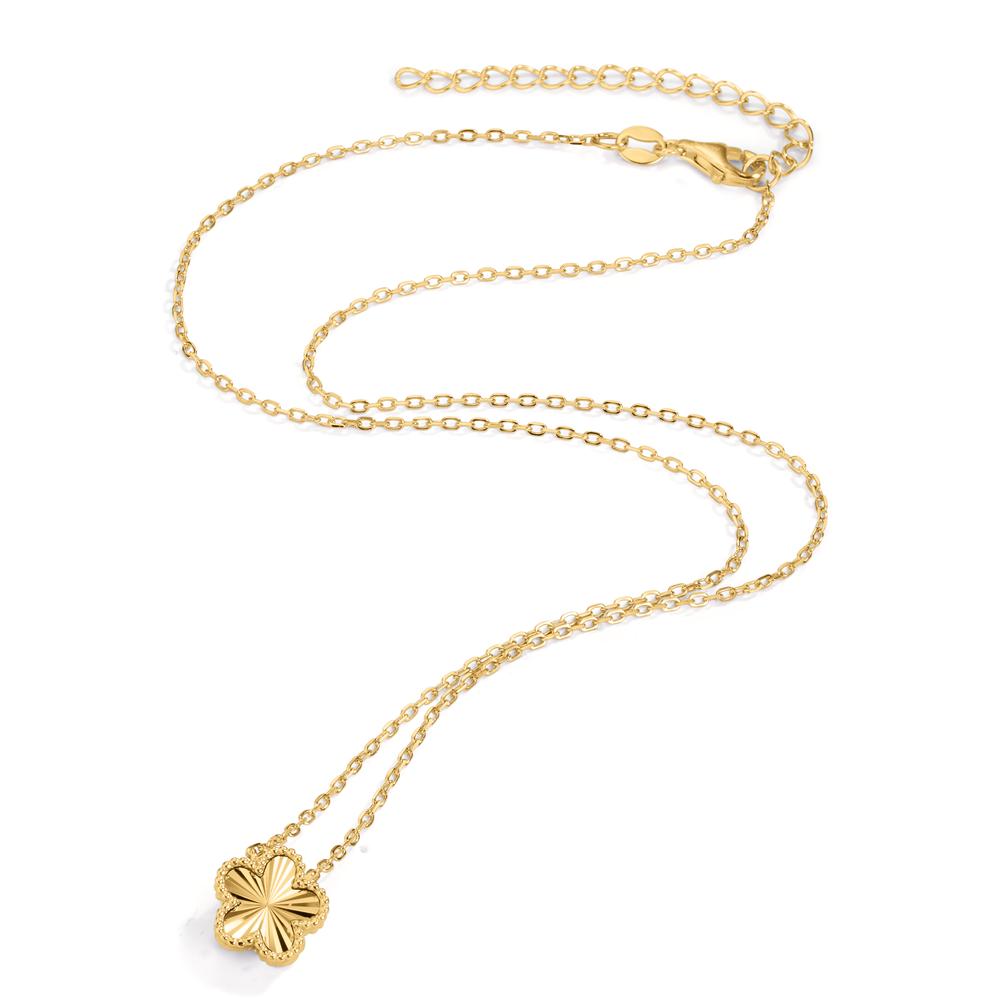 Collar Plata Amarillo Dorado Flor 40-45 cm