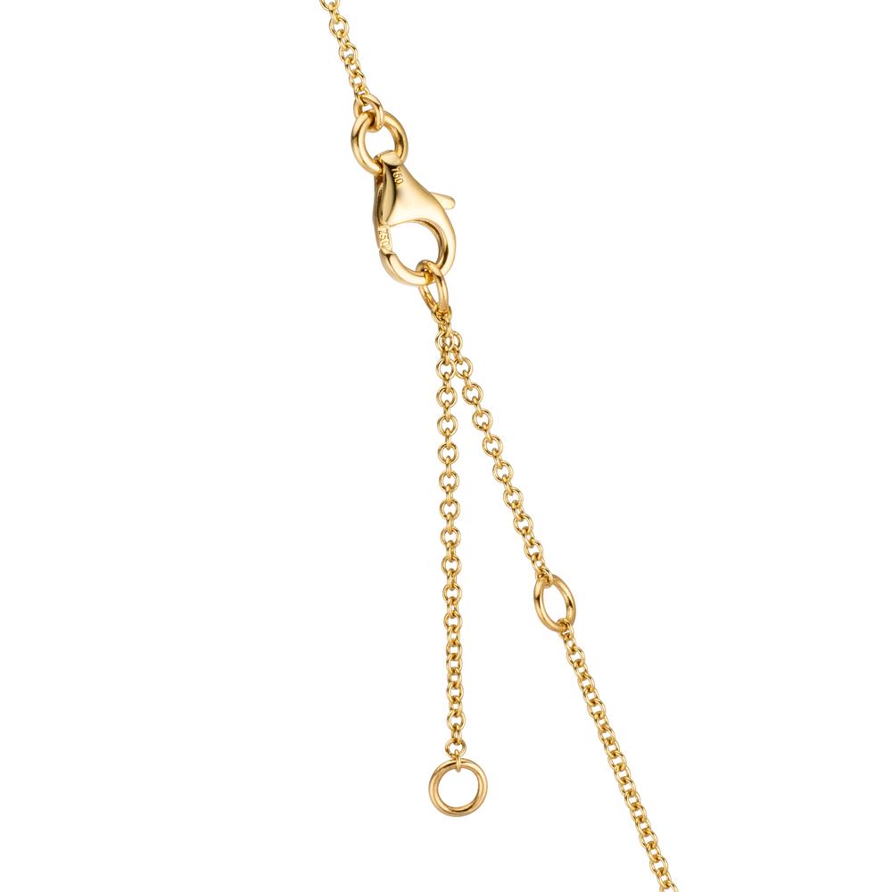 Collar 750/oro amarillo de 18 quilates Citrino 0.20 ct, 2 piedras, Amatista verde, 0.30 ct, 4 piedras, Peridoto 0.13 ct, 2 piedras, Topacio 0.43 ct, 3 piedras, Cuarzo 0.12 ct, 2 piedras 40-45 cm