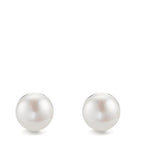 Pendientes Plata Rodio plateado Perla cultivada de agua dulce, 2 Perlas, 11 mm Ø11 mm