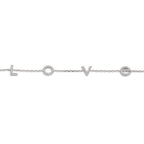 Pulsera Plata Circonita Rodio plateado 16-18 cm