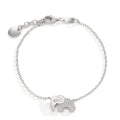 Pulsera Plata Circonita Rodio plateado Elefante