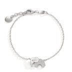 Pulsera Plata Circonita Rodio plateado Elefante