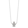 Collar Plata Circonita Rodio plateado Ángel guardian 40-43 cm