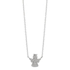 Collar Plata Circonita Rodio plateado Ángel guardian 40-43 cm