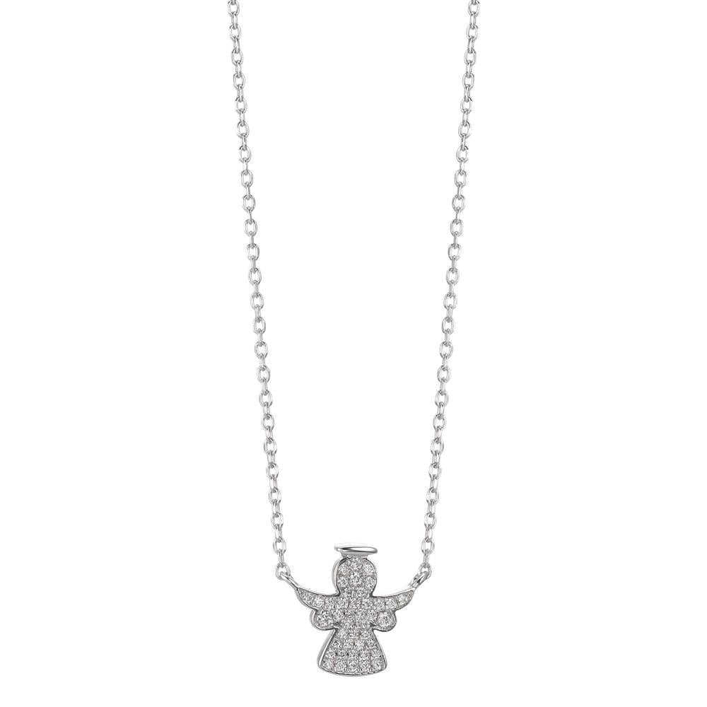 Collar Plata Circonita Rodio plateado Ángel guardian 40-43 cm