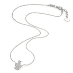 Collar Plata Circonita Rodio plateado Ángel guardian 40-43 cm