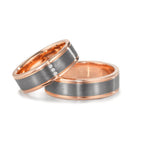 Anillo de pareja Oro rojo de 585/14 kt., 999 tantalio