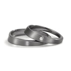Anillo de pareja 999 tantalio Diamante 0.03 ct, w-si