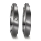 Anillo de pareja 999 tantalio Diamante 0.03 ct, w-si